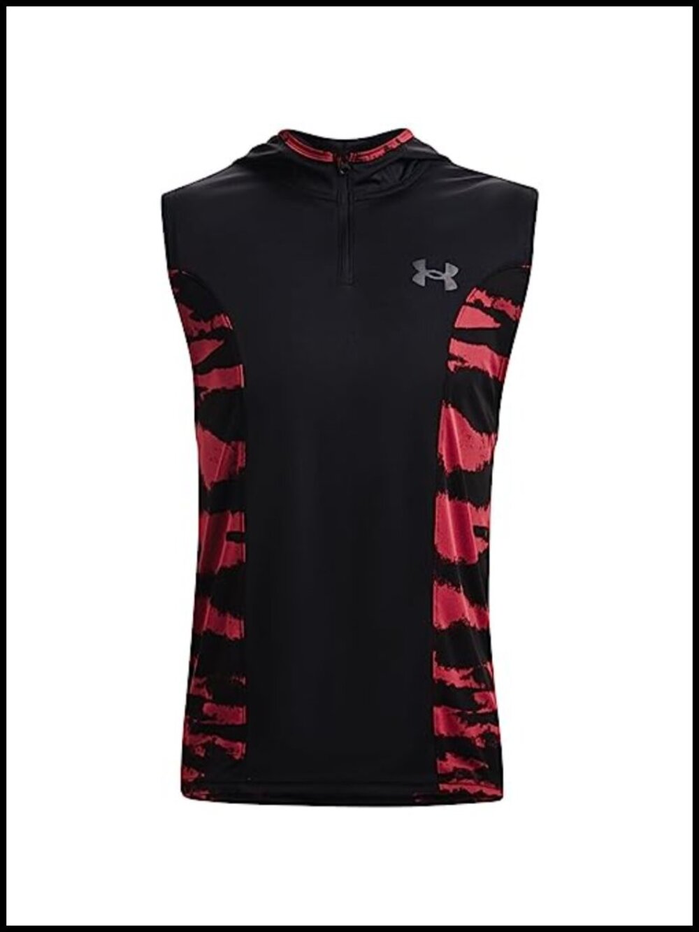 Under Armour Baseline Tank Hoodie Men's UA Tech Quick-Dry Zip Front Running